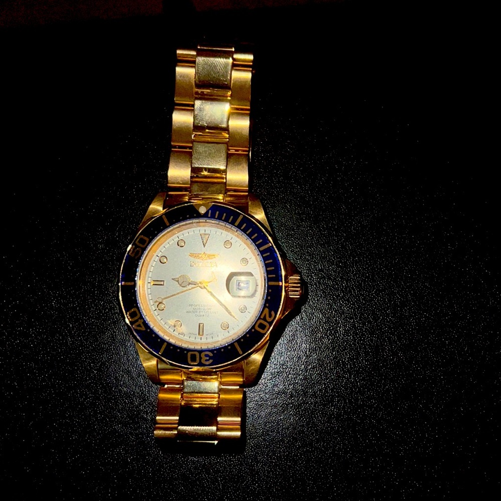 Invicta 10K Gold Plated Pro Diver’s Watch